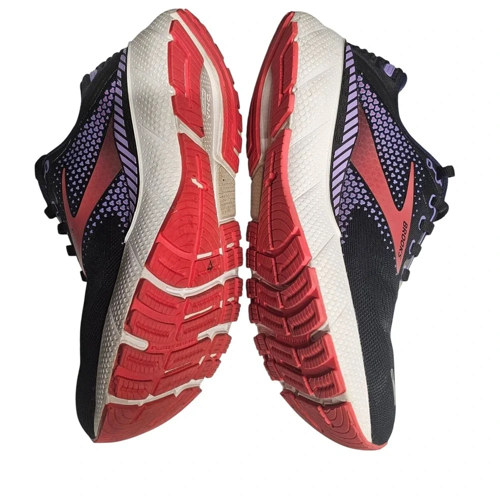 Brooks Adrenaline‎ GTS 22 Women's Running Shoes Black Purple Red Sz 10